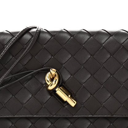 Nappa Intrecciato Andiamo Pouch On Strap Fondant