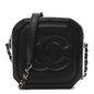 Calfskin CC Clock Camera Case Black