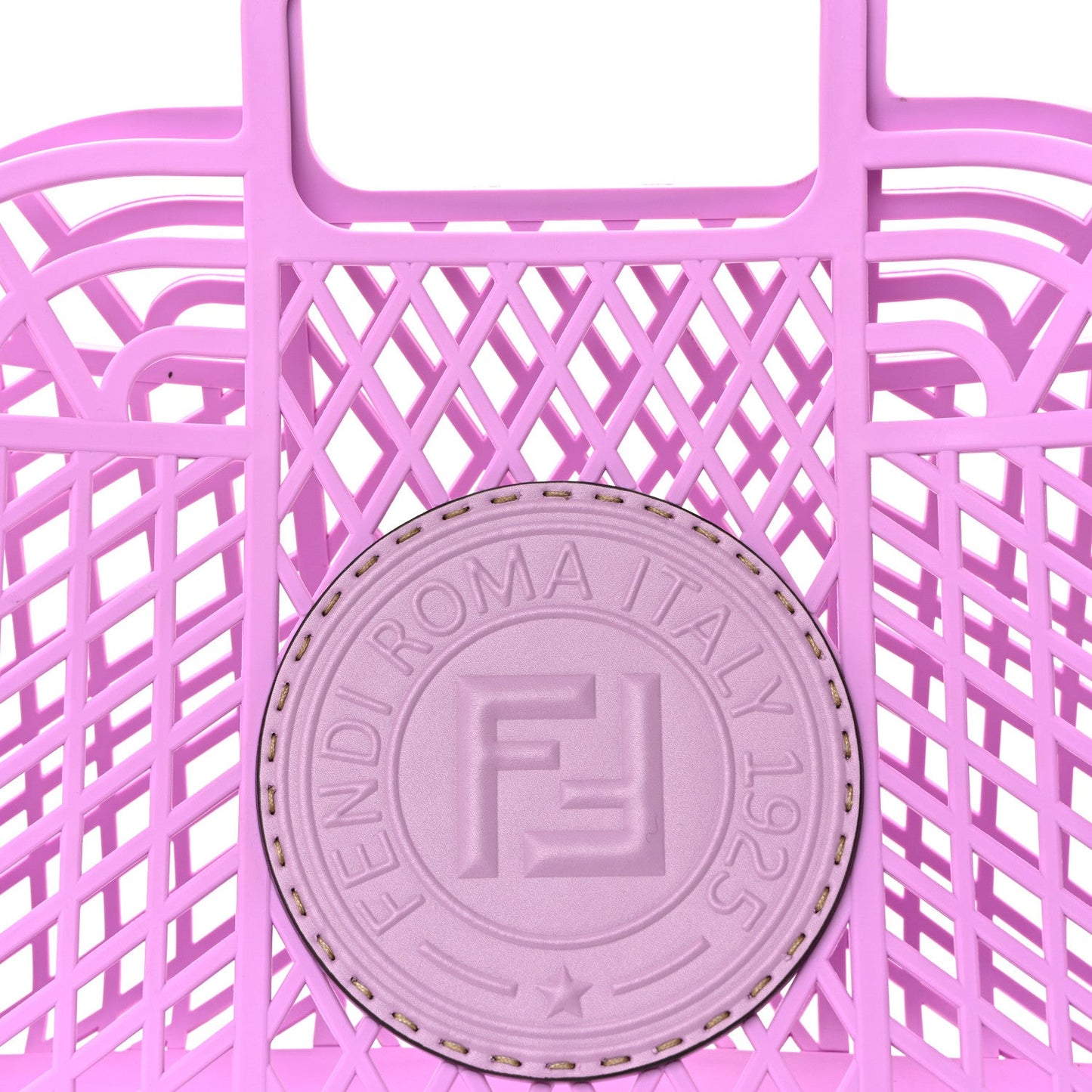 Recycled Plastic Vitello Liberty Matte Medium Fendi Basket Violetta