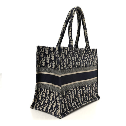 Oblique Medium Book Tote Blue Multicolor