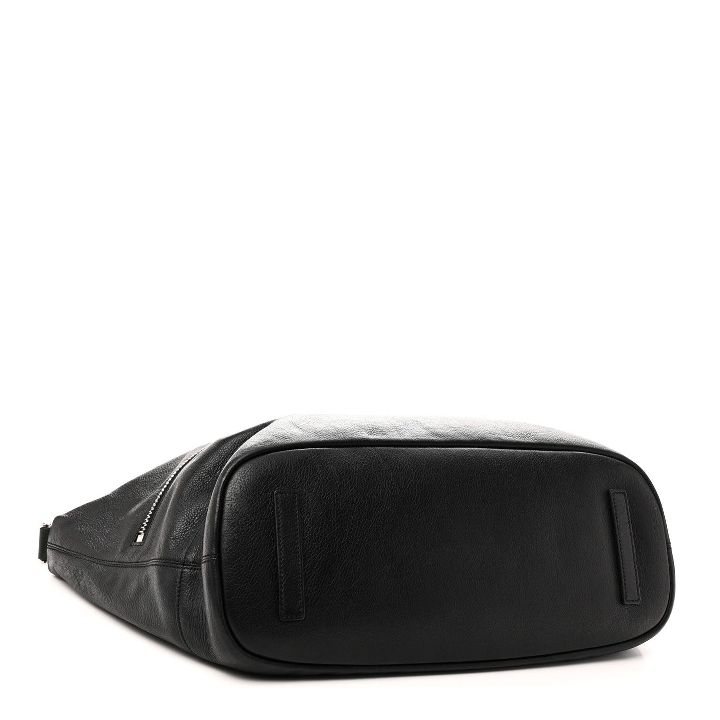 Calfskin Large Zip Nightingale  Black