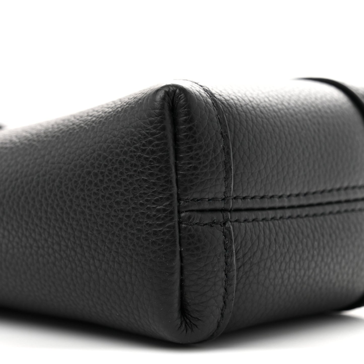 Calfskin Hourglass Phone Holder Bag Black