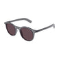 Montblanc Sunglasses Square Full Rim, Shiny Grey Frame and Violet Lens MB0353S003