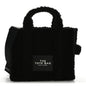 Polyester Cotton Medium The Teddy Traveler Tote Bag Black