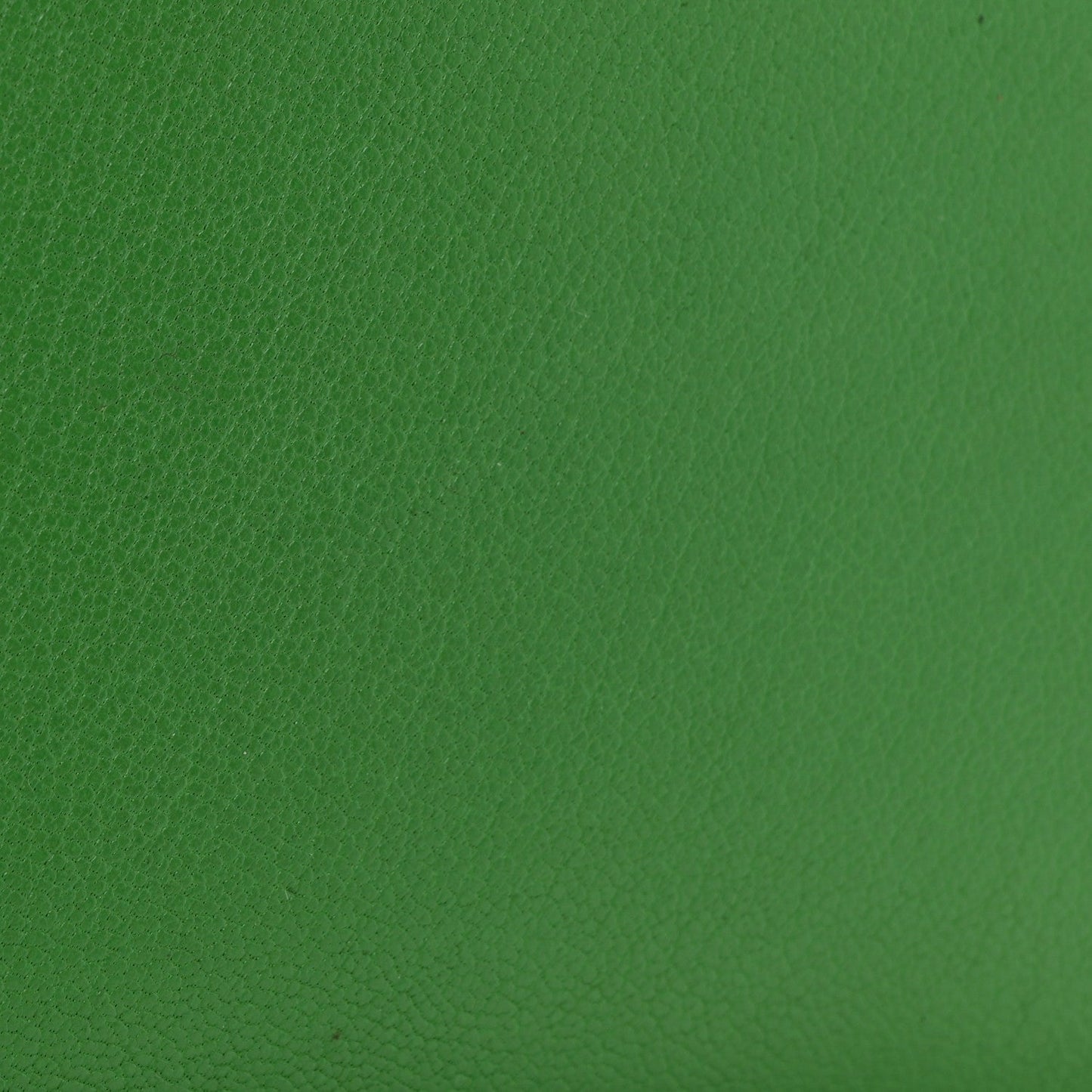 Goatskin Saddle Chain Wallet Pouch Bright Green