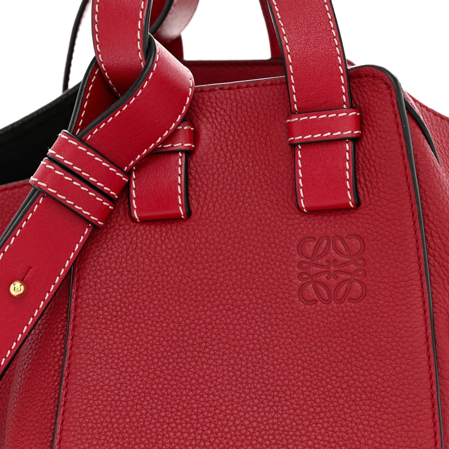 Calfskin Small Hammock Shoulder Bag Rouge