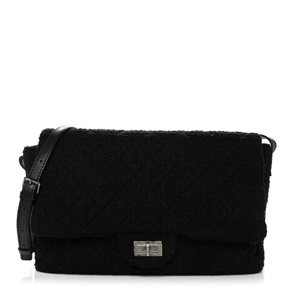 Easy Tweed Jumbo Reissue Messenger Flap Black