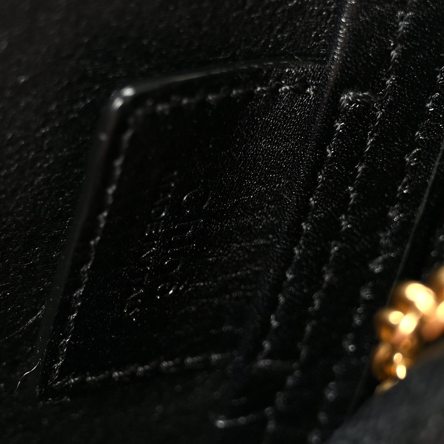 Grained Calfskin Small Spin Tote Black