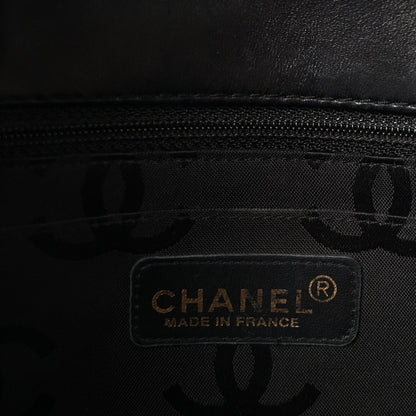 Patent Medium Chocolate Bar Flap Black