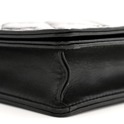 Lambskin Cannage Lady Dior Pouch Black