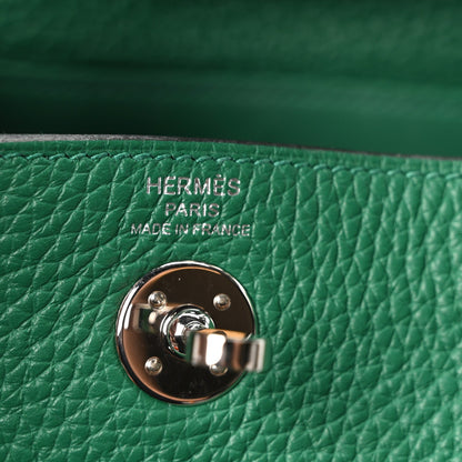 Taurillon Clemence Mini Lindy 20 Vert Vertigo