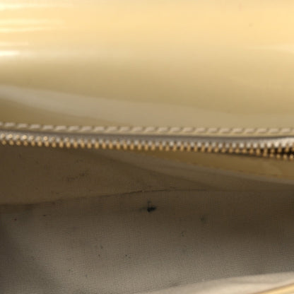 Patent Sobe Clutch Beige Poudre