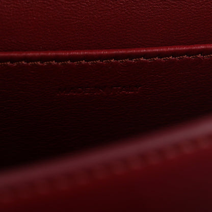 Liege Calfskin Teen Classic Box Flap Bag Burgundy