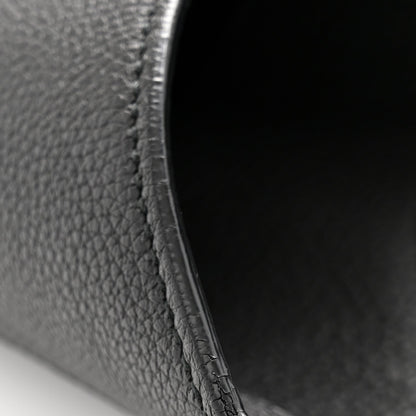 Soft Grained Calfskin Large Jackie Hobo Black