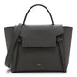 Baby Grained Calfskin Micro Belt Bag Grey