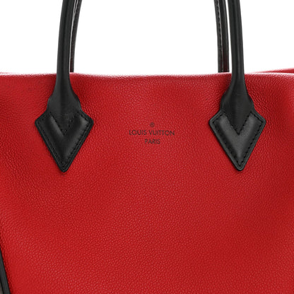 Monogram Cuir Orfevre Tote W PM Cherry