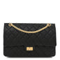 Aged Calfskin Quilted 2.55 Reissue 226 Flap Black