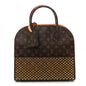 Monogram Calf Hair Spikes Iconoclasts Christian Louboutin Tote Red