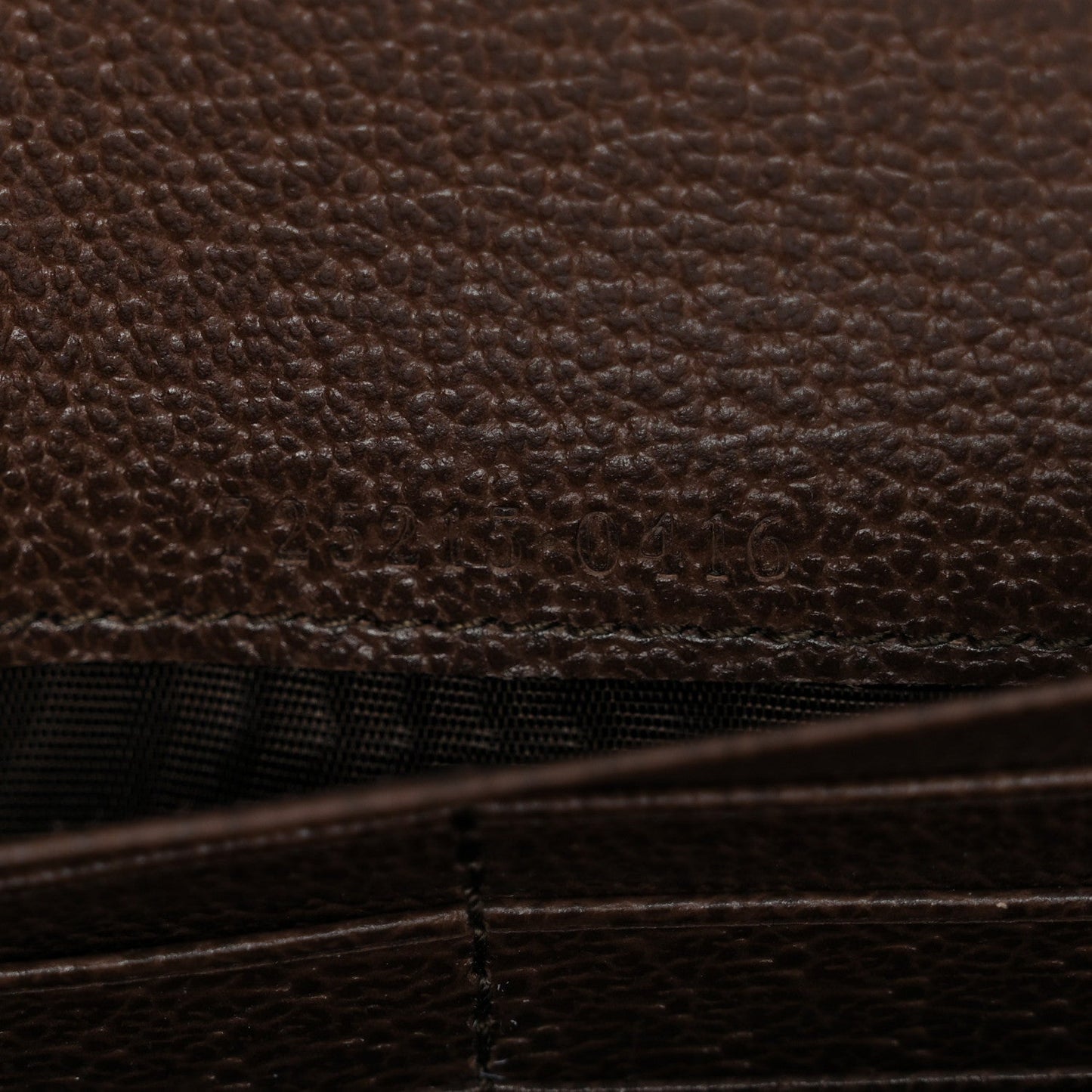 GG Supreme Monogram Textured Dollar Calfskin Blondie Continental Chain Wallet Beige Ebony New Acero