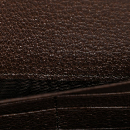 GG Supreme Monogram Textured Dollar Calfskin Blondie Continental Chain Wallet Beige Ebony New Acero