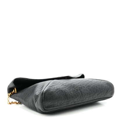 Supple Lambskin Small Cassandre Chain Pouch Black
