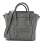 Baby Drummed Calfskin Nano Luggage Kohl