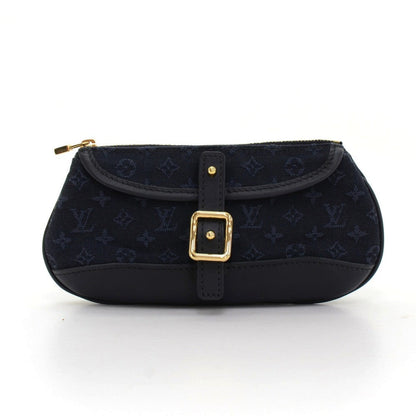 Louis Vuitto Anne Sophie Mini Lin Canvas Clutch Bag