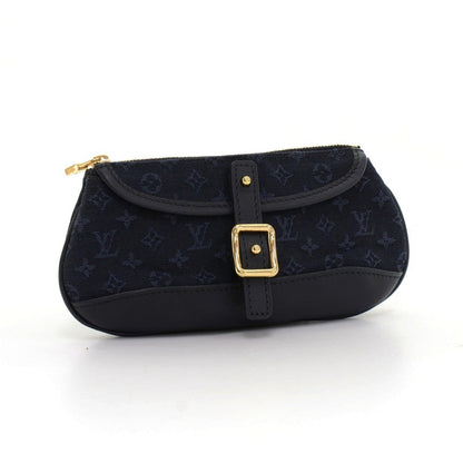 Louis Vuitto Anne Sophie Mini Lin Canvas Clutch Bag