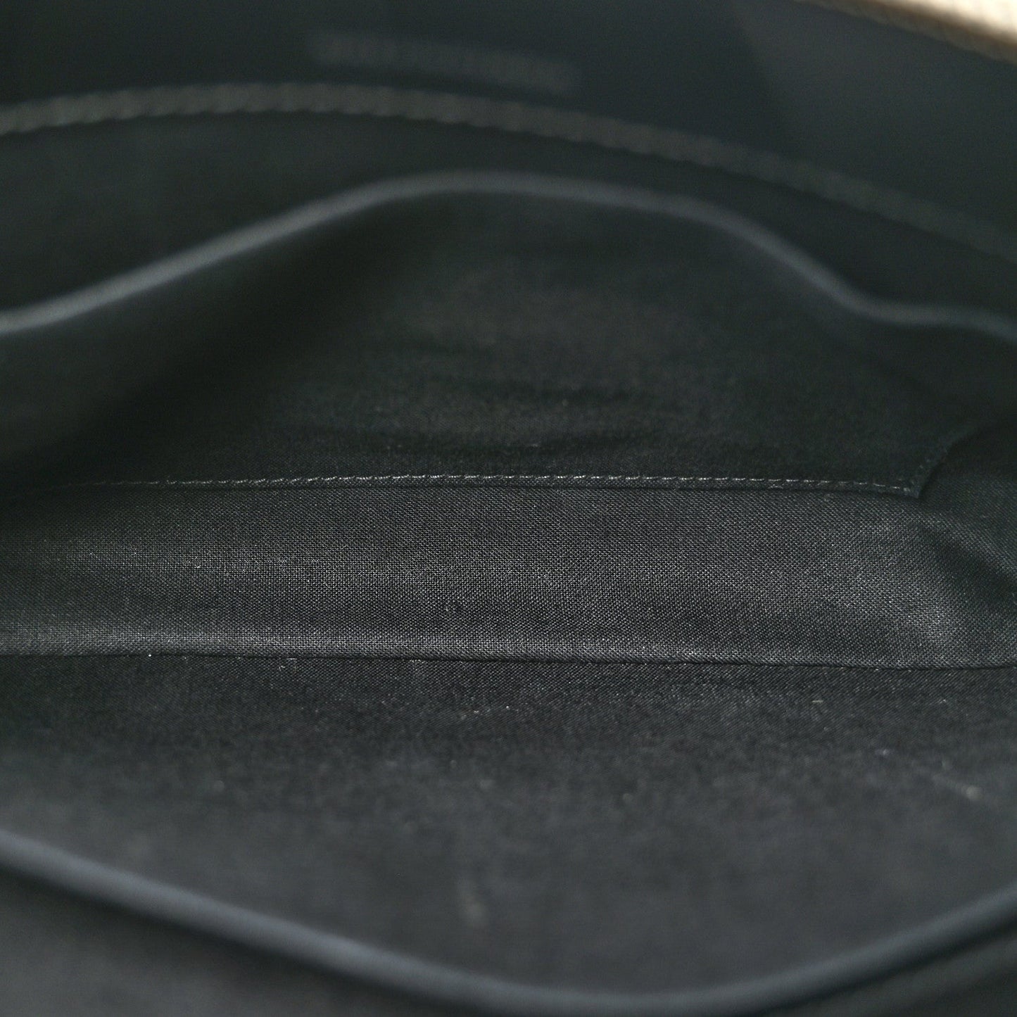 Cotton Canvas Pochette Crossbody Bag Black