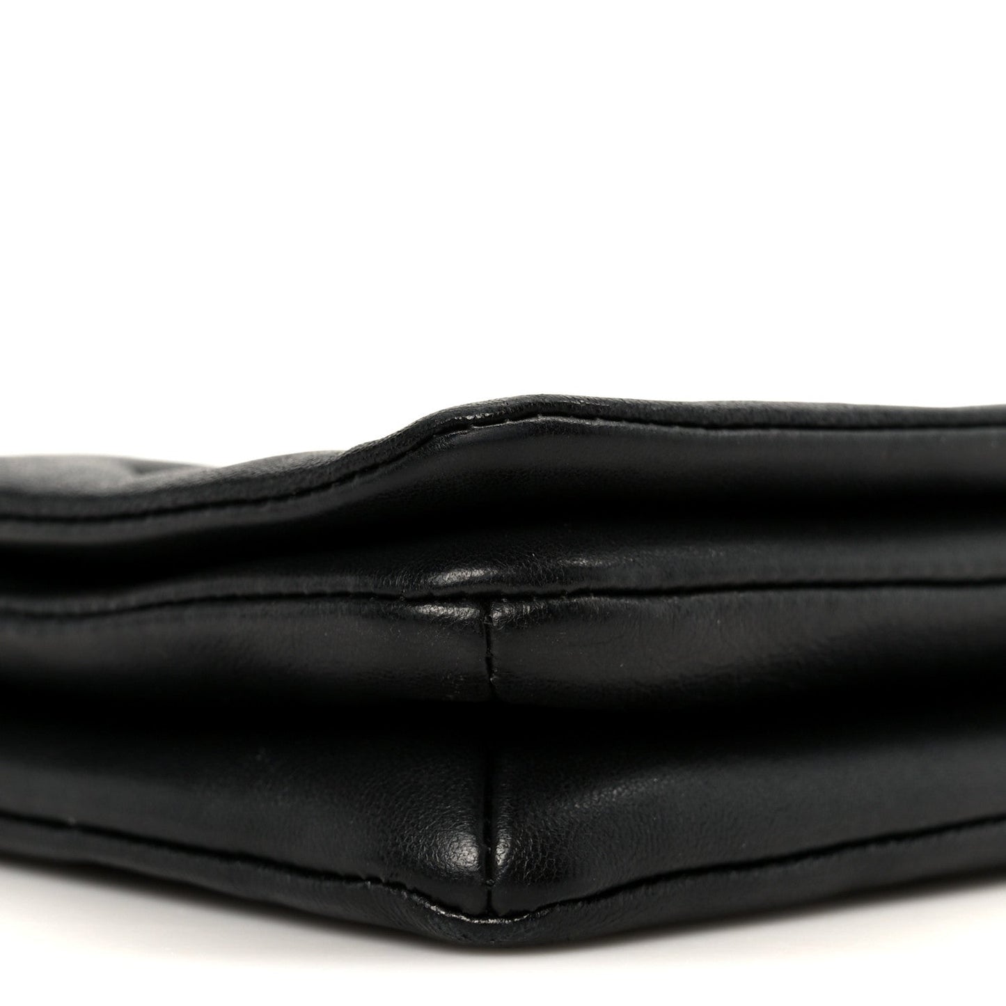Lambskin Embossed Monogram Pochette Coussin Black