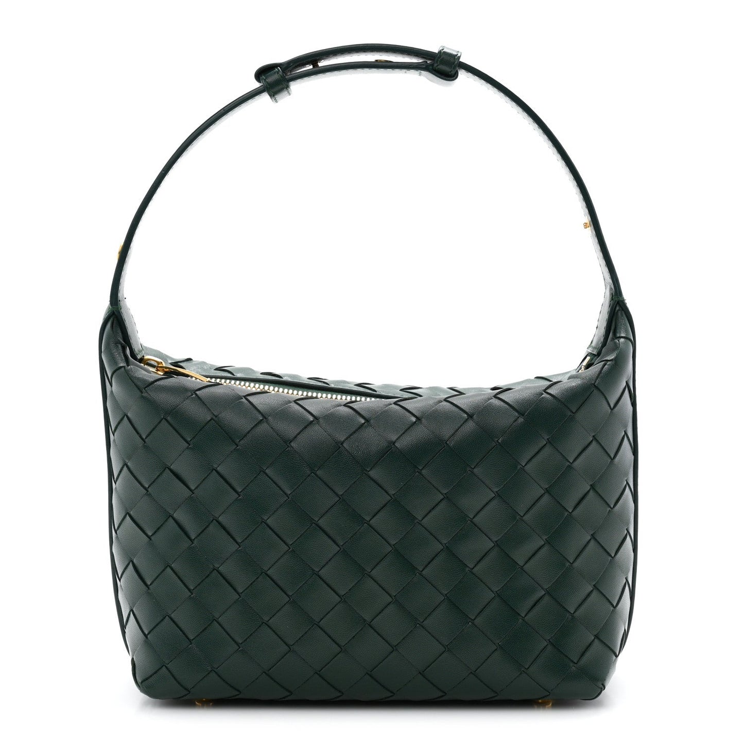 Calfskin Intrecciato Mini Wallace Emerald Green