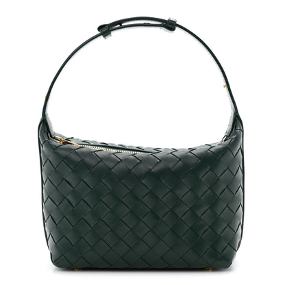 Calfskin Intrecciato Mini Wallace Emerald Green