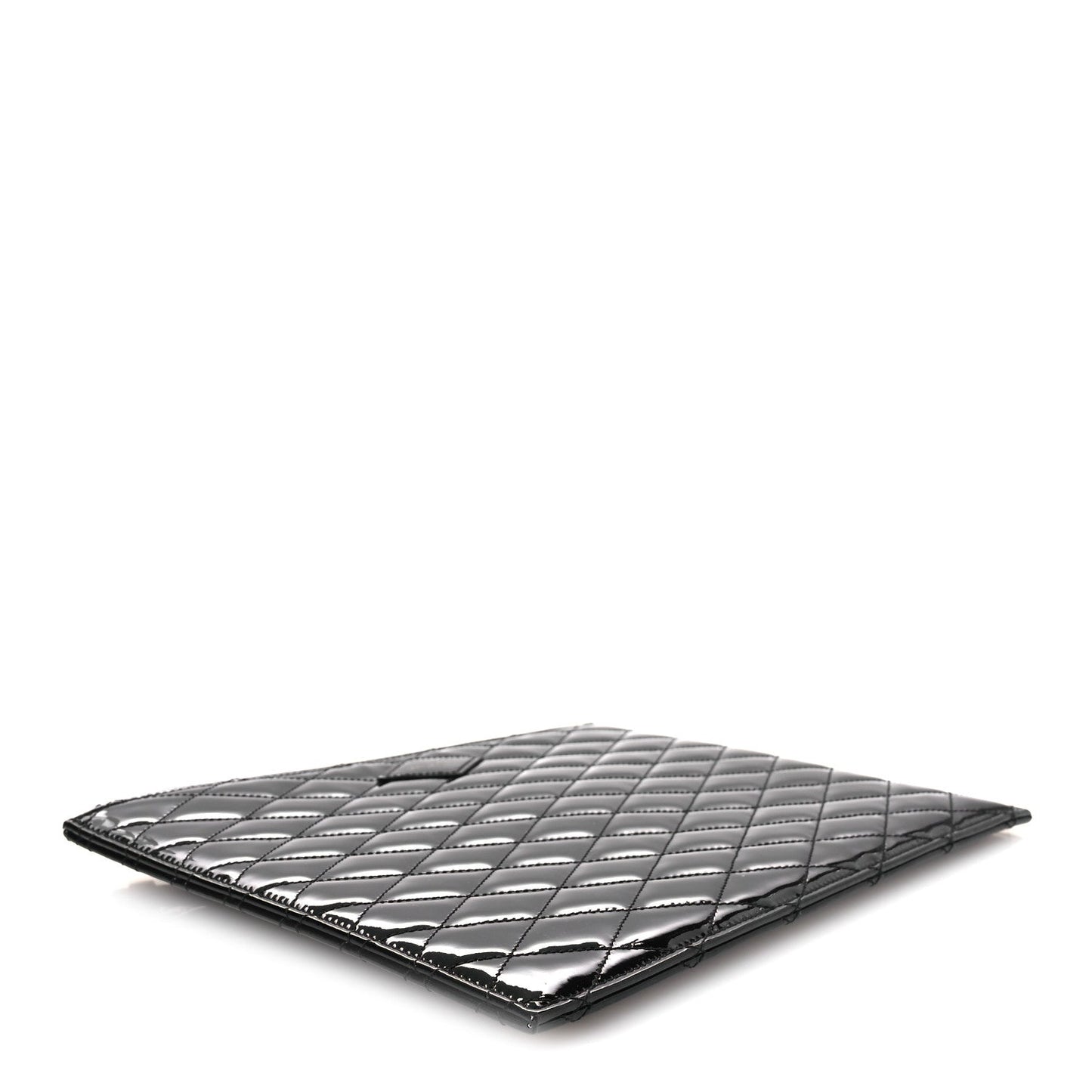 Patent Quilted iPad Case Black