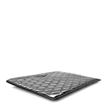Patent Quilted iPad Case Black