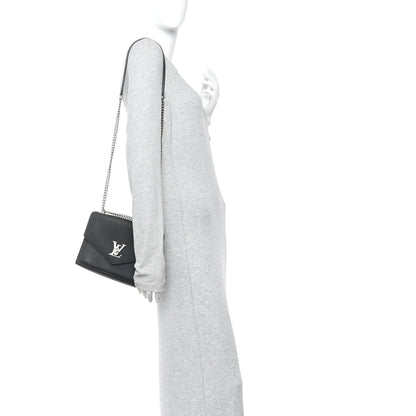Soft Calfskin My Lockme Chain Bag BB Black
