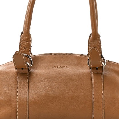 Soft Calf Top Handle Satchel Brown