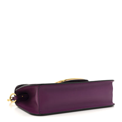 Calfskin Vlogo Loco Shoulder Bag Prune