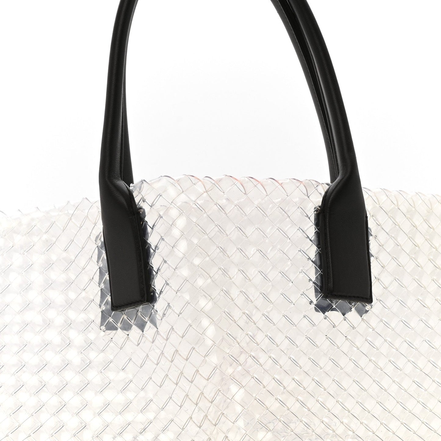 PVC Nappa Intrecciato Large Cabat Transparent Fondente