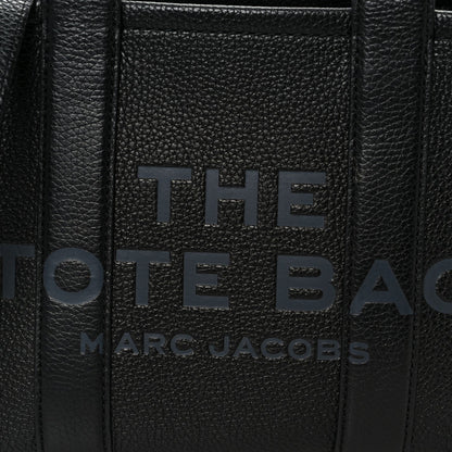 Grained Calfskin Small The Tote Bag Black
