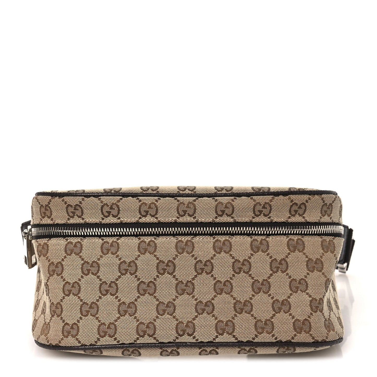 Monogram Dollar Calfskin Waist Pouch Beige Ebony Testa di Moro Marrone Scuro