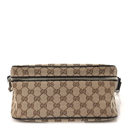 Monogram Dollar Calfskin Waist Pouch Beige Ebony Testa di Moro Marrone Scuro