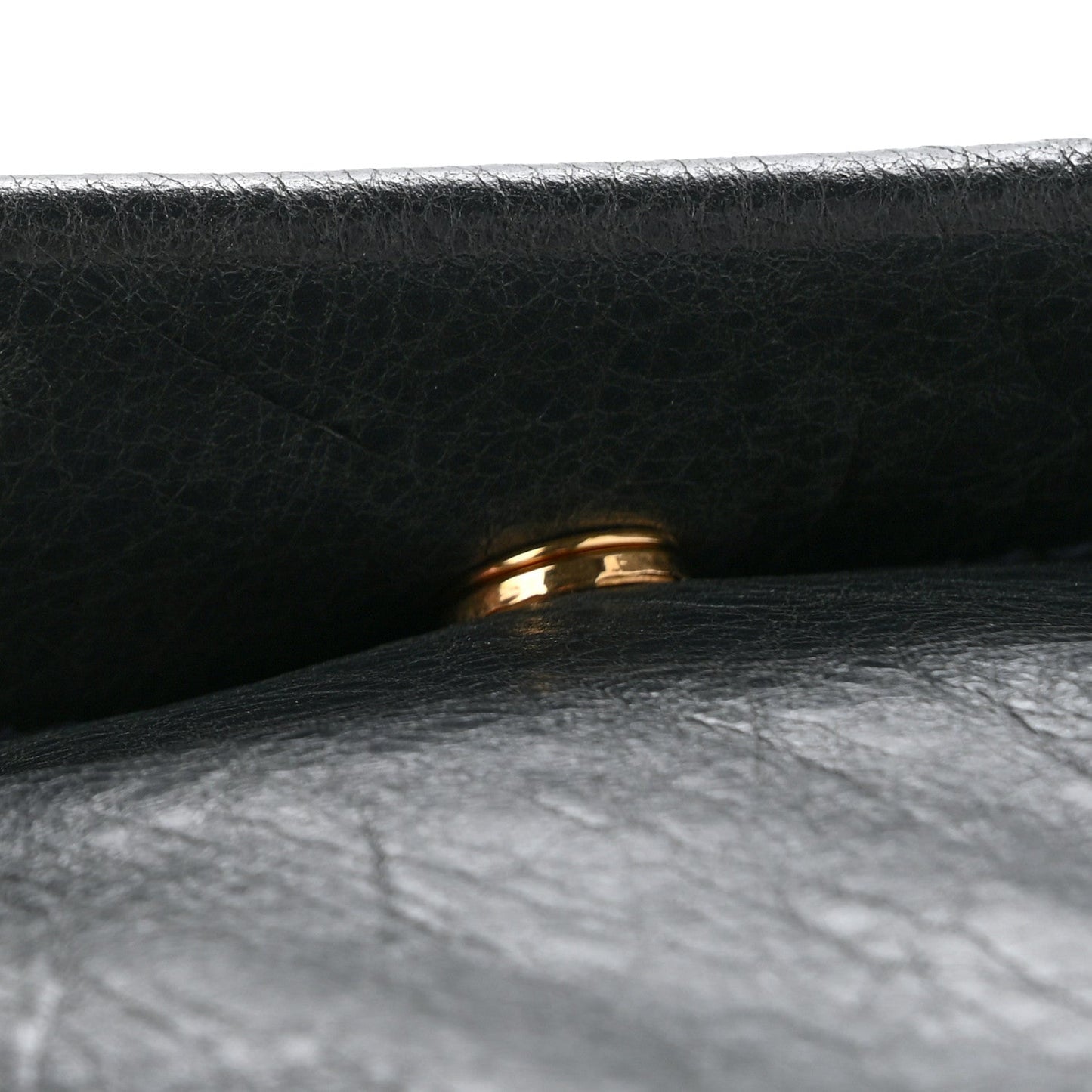 Agneau Giant 12 Rose Gold Hardware Envelope Clutch Anthracite