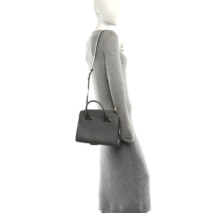 Hammered Calfskin Today Satchel Grey