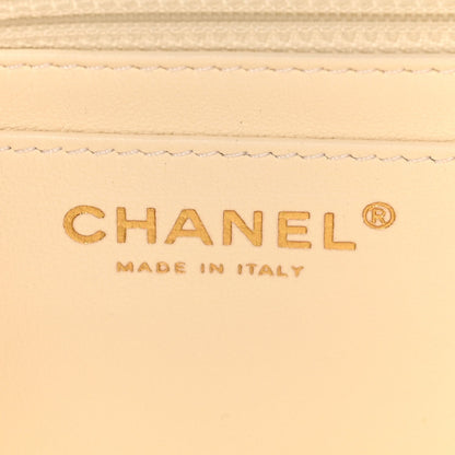 Aged Calfskin Quilted 2.55 Reissue Mini Flap White