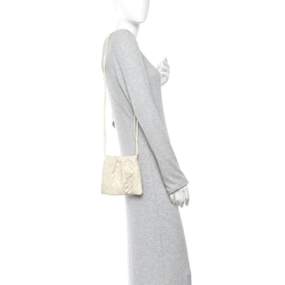 Nappa Intrecciato Small Dustbag Sea Salt