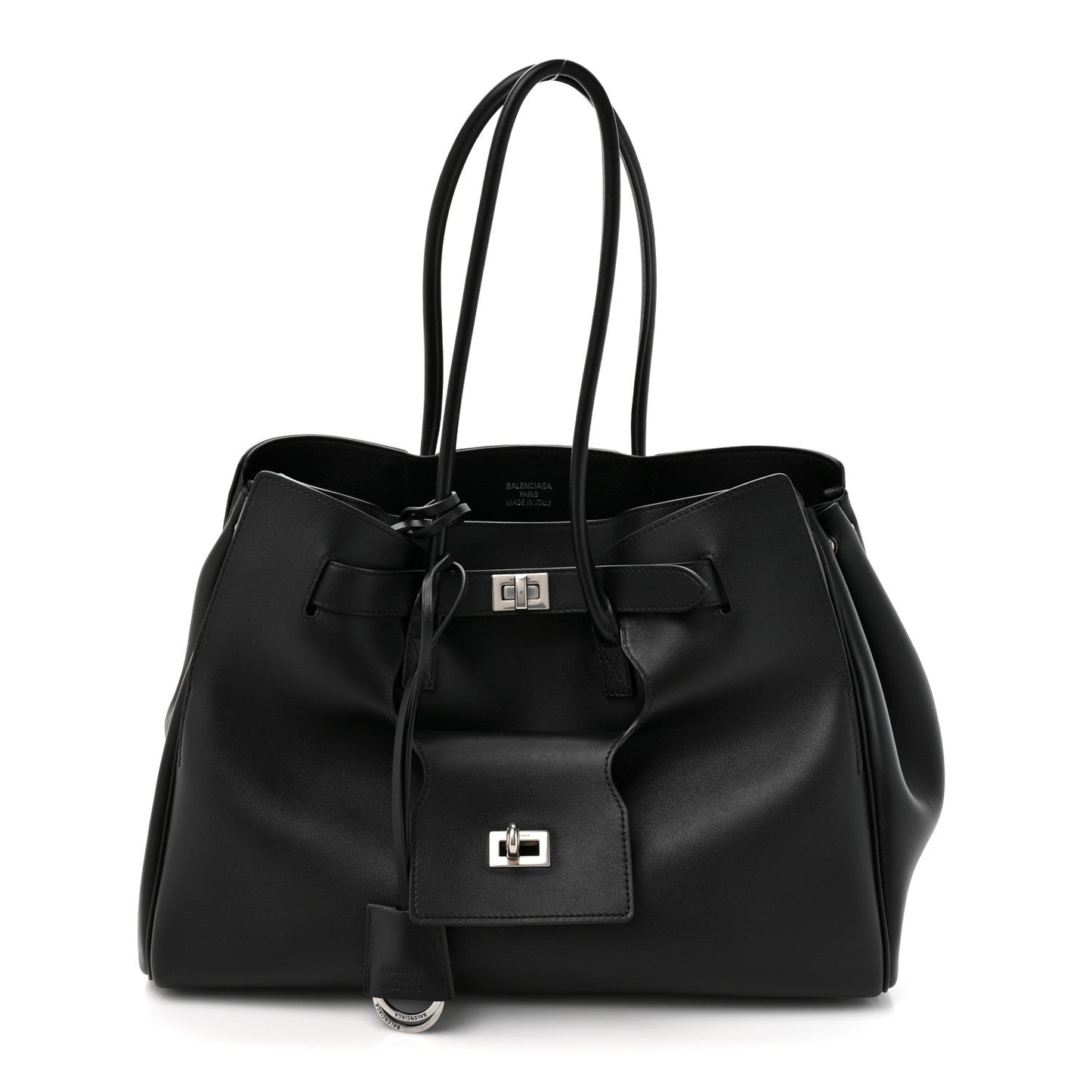 Smooth Calfskin Medium Bel Air Carry All Bag Black