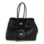 Smooth Calfskin Medium Bel Air Carry All Bag Black
