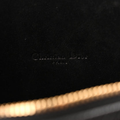 Grained Calfskin Caro Double Pouch Black