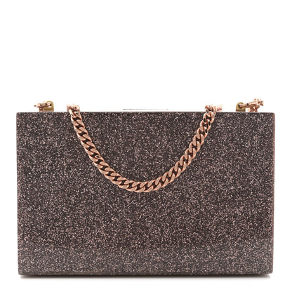 Acrylic Glitter Chain Clutch Copper