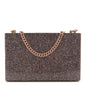 Acrylic Glitter Chain Clutch Copper